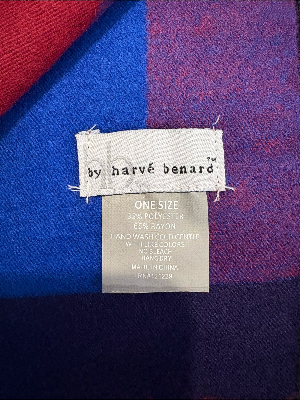 Harvé Benard Colorblock Scarf - Picture 9 of 9
